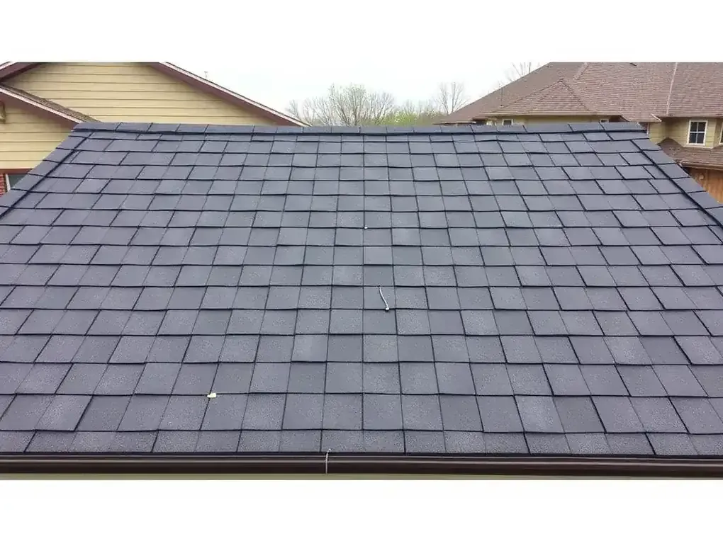Completed roofing project